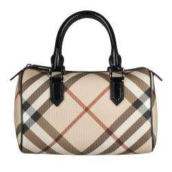 Burberry 3459917 Plaid Satchel  