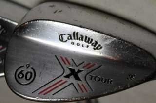 Callaway X Tour Chrome 54 13 & 60 09 Wedge Set w/Steel Shaft Golf Club 