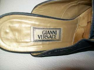 GIANNI VERSACE Vtg Victorian Women Heel Shoes Sz 6.5  