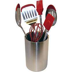 Le Chef Deluxe 7 piece Kitchen Canister and Utensil Set   