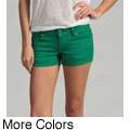 51 Juniors Colored Denim Stretch Shorts Was $24.99 
