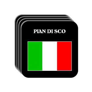   Italy   PIAN DI SCO Set of 4 Mini Mousepad Coasters 
