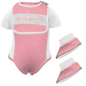  Nike Mississippi State Bulldogs White & Pink Infant 3 