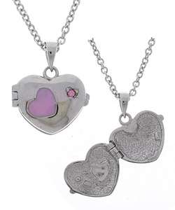 Sterling Silver Heart Locket Necklace  