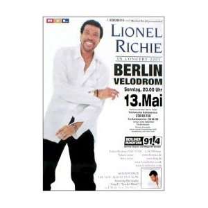  LIONEL RICHIE Berlin 13th May 2001 Music Poster