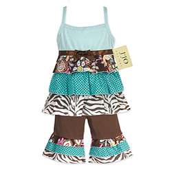 JoJo Designs Infant Girls 2 piece Floral/ Zebra Outfit   