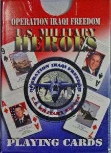 OPERATION IRAQI FREEDOM US MILITARY PLAYING CARD DECK  
