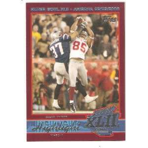 2008 Giants Topps Super Bowl XLII #25 David Tyree THE Catch / New 