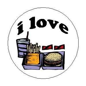  I LOVE FAST FOOD Symbol 1.25 Magnet 