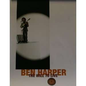 Ben Harper the Will to Live Cd Released Poster 18x24 