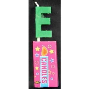  Letter E Candle Assorted Colors Toys & Games