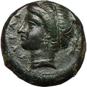   Timoleon Time Ancient Greek Coin Persephone Pegasus 