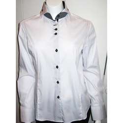 Dolce Guava Womens White Cotton Tailored Shirt  