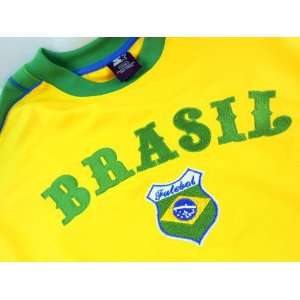 Brasil Futebol Soccer Jersey Shirt Starter Yellow Green Brazil Short 