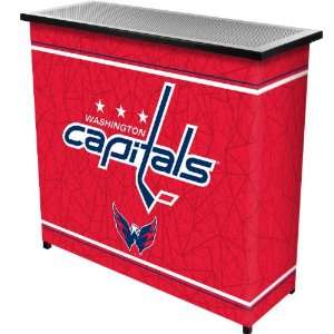  NHL8000 WC   NHL Washington Capitals 2 Shelf Portable Bar 