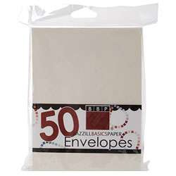 Bazzill A2 French Vanilla Envelopes (Pack of 50)  