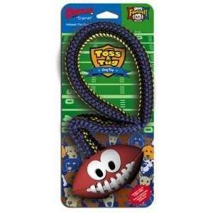  Football Chuckit Trainer   Fun Rope/Rubber Dog Toy