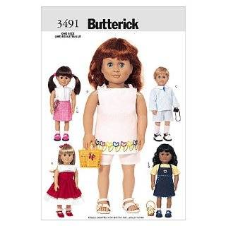 Butterick Patterns B3491 18 (46cm) Doll Clothes, One Size Only