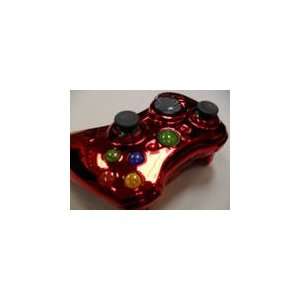   Red Xbox 360 Modded Controller with Rapid Fire COD MW2 Video Games