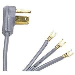  PETRA 90 1054 3 Wire Range Cords Open Eyelet 6 ft 40A 