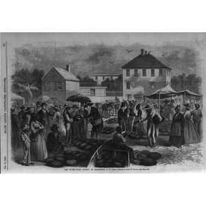   Watermelon market at Charleston,SC,South Carolina,1866