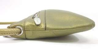 TIGNANELLO Gold Metallic Leather Crossbody Handbag  