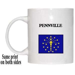  US State Flag   PENNVILLE, Indiana (IN) Mug Everything 