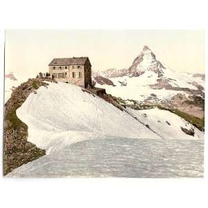   Personalised Glossy Stickers or Labels Victorian Photochrom Matterhorn