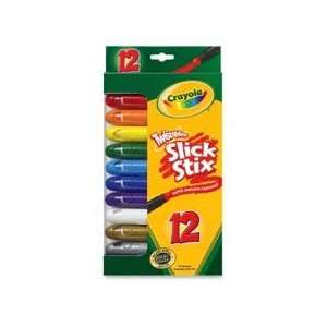   crayon label. Use Twistables Slick Stix Crayons on paper, foil
