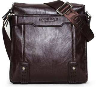 Mens BOLO Genuine Leather Shoulder Messenger Bag Satchel Fashion 