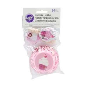  Wilton Cupcake Combo Pack 24/Pkg Pink Party; 6 Items/Order 