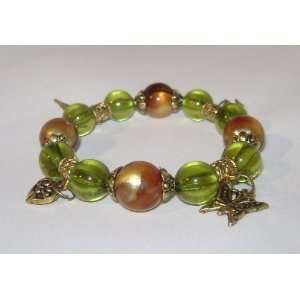  Glittering Handmade Green Bracelet 
