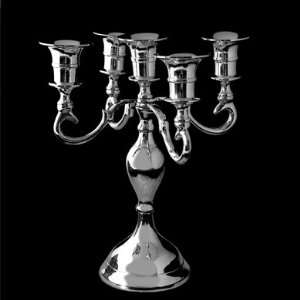 Grehom Candle Holder   Silver; 5 arm Candle Holder, Made 