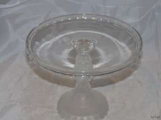 Vintage Imperial Glass Three Face Sisters Graces 9 Cake Stand Duncan 