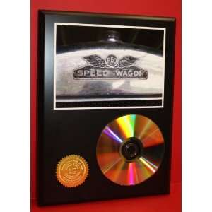 REO Speedwagon 24kt Gold Art CD Disc Display   Musician Artwork 