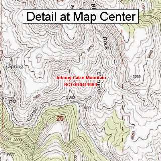  USGS Topographic Quadrangle Map   Johnny Cake Mountain 