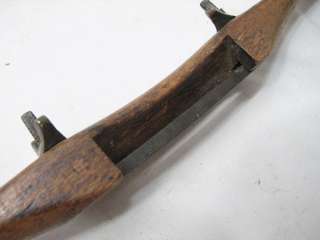   WOODEN SPOKE SHAVE PLANE WOOD TOOL EARLY/LOW PATENT NUMBER  
