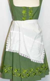 Green DIRNDL German Waitress Oktoberfest Dress 50 20 XL  