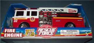 Fire Rescue Force Fire Engine w/sounds & lights   New  