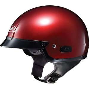   Metallic Mens IS 2 Harley Cruiser Motorcycle Helmet   Wine / Medium