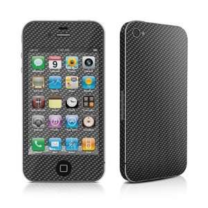 Carbon Fiber Design Protective Skin Decal Sticker for Apple iPhone 4 