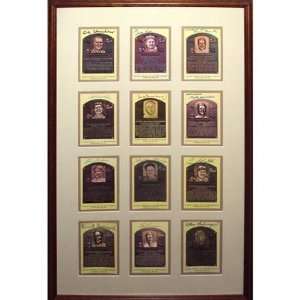  Baseball Hall of Fame Postcard Autographed Deluxe Framed 