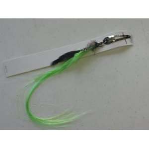  Real Feather Syntietic Hair Extension with Clip on Green 