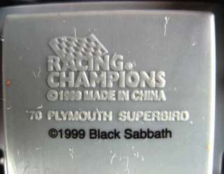 BLACK SABBATH OZZY 1970 PLYMOUTH SUPERBIRD CAR #21  