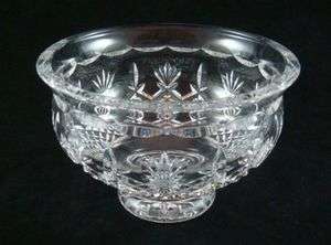 Vintage Waterford Cut Crystal Pineapple Design Footed Bowl  