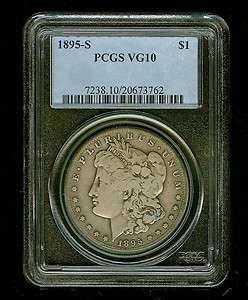 1895 S Silver $1 PCGS Very Good 10 Morgan Dollar  