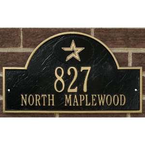  Houston Astros Black and Gold Personalized Address Plaque 