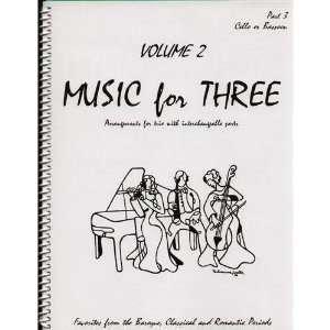 Music for Three Volume 2 Part 3 for Cello and Bassoon Published by 