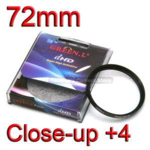 72 72mm MACRO Close Up +4 Lens Filter For DSLR film SLR  
