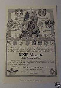 1916 SPLITDORF ELECTRICAL CO.DIXIE MAGNETO AD.  
